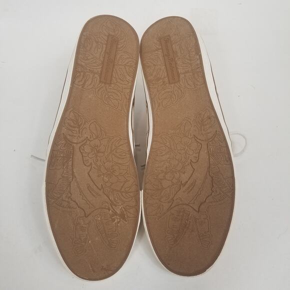 Tommy Bahama Mens Stripes Asunder TB7F10147 Tan Beige Canvas Deck Boat Shoe 10D - Picture 7 of 9